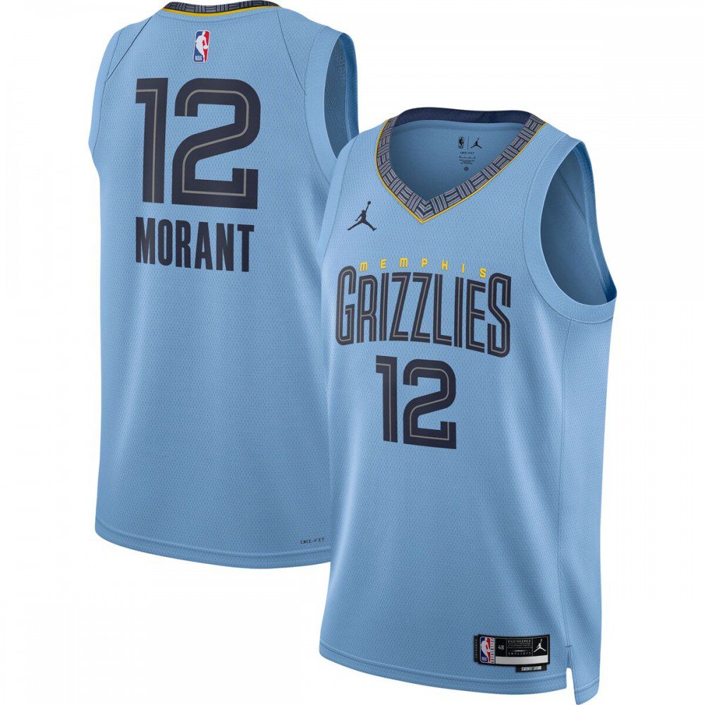Kids' Memphis Grizzlies 2022/23 Light Statement Swingman Jersey