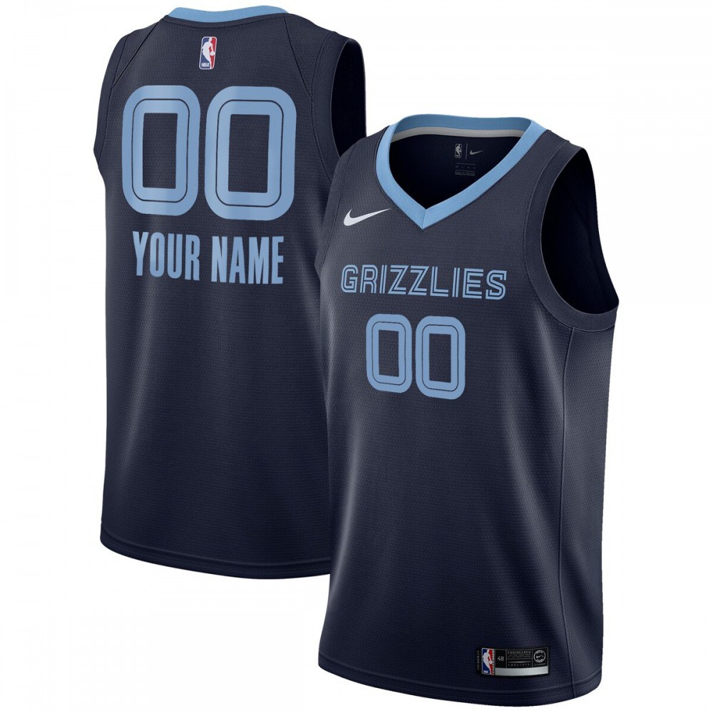 Kids' Memphis Grizzlies 2020/21 Navy Icon Swingman Jersey