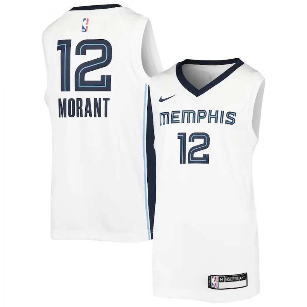 Men's Memphis Grizzlies 2020/21 White Swingman Jersey
