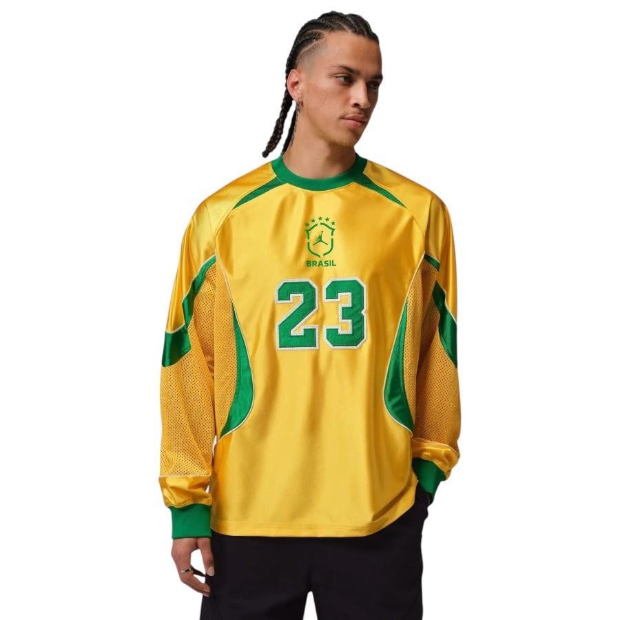 Men's Brazil 2026 Yellow Long Sleeve Jersey
