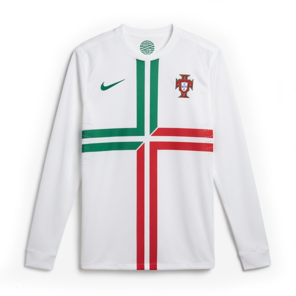 Kids' Portugal Away Long Sleeve Jersey