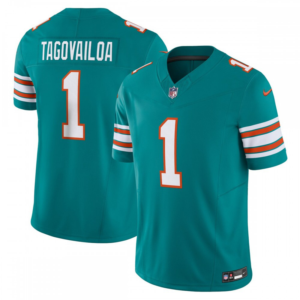 Kids' Miami Dolphins Aqua Limited Jersey
