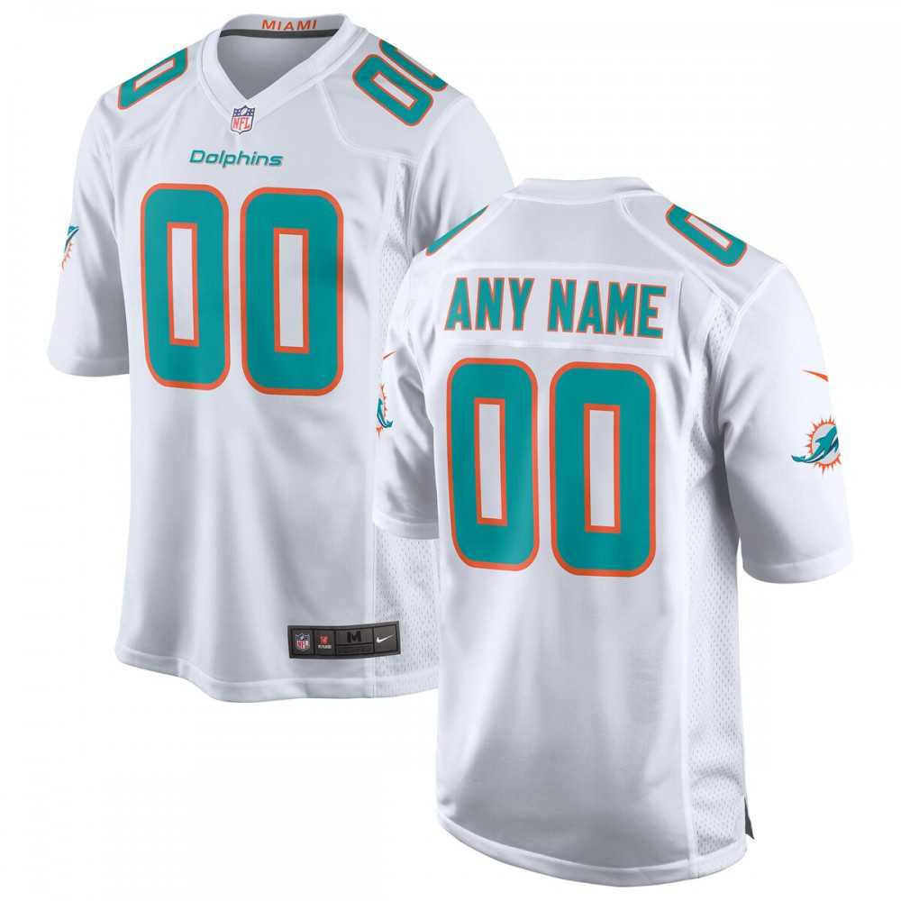 Men's Miami Dolphins White Game Jersey