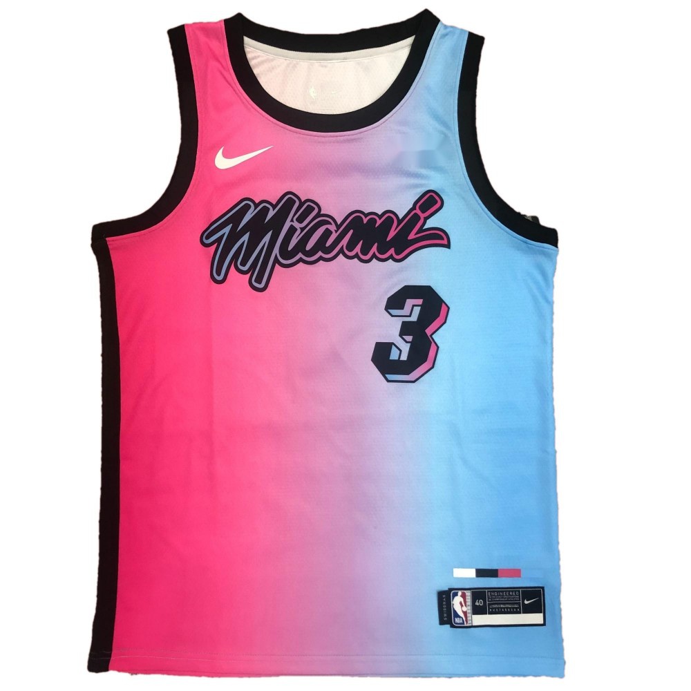 Men's Miami Heat 2020/21 Blue City Swingman Jersey