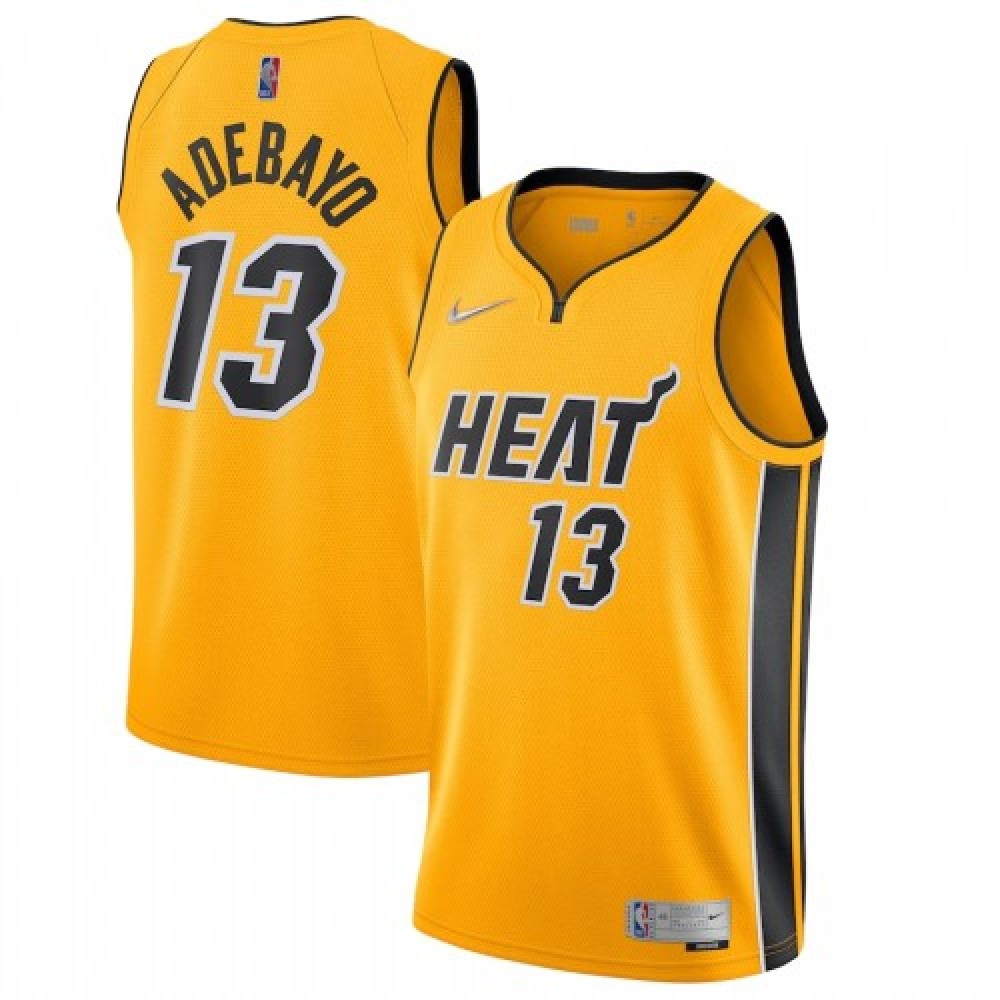 Men's Miami Heat 2020/21 Yellow Swingman Jersey