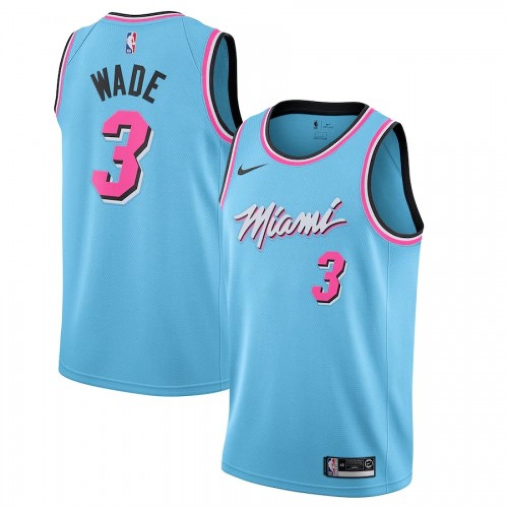 Kids' Miami Heat 2019/20 Blue City Swingman Jersey