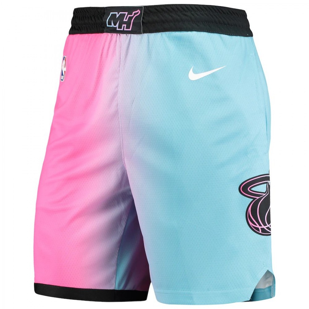 Kids' Miami Heat 2020/21 Pink City Swingman Shorts