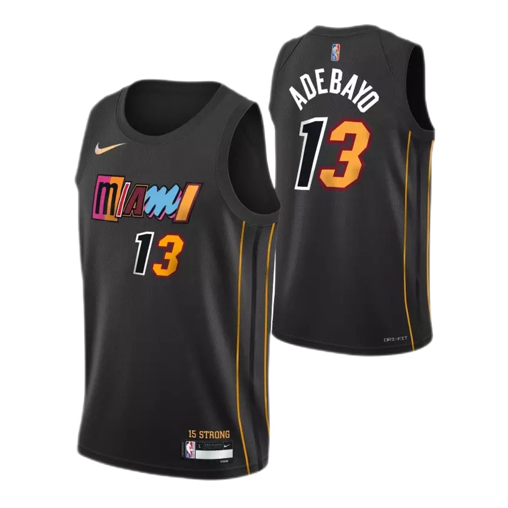 Kids' Miami Heat 2021/22 Black City Swingman Jersey
