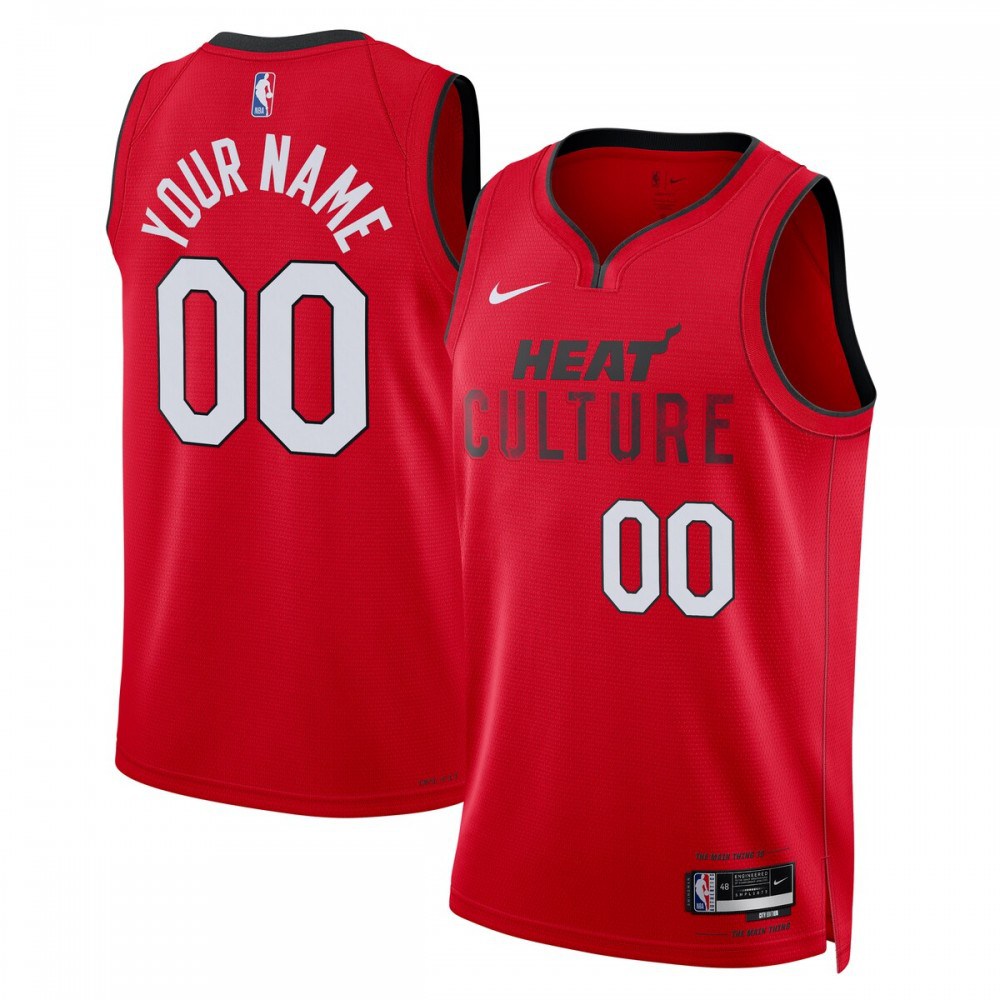 Kids' Miami Heat 2024/25 Red City Swingman Jersey
