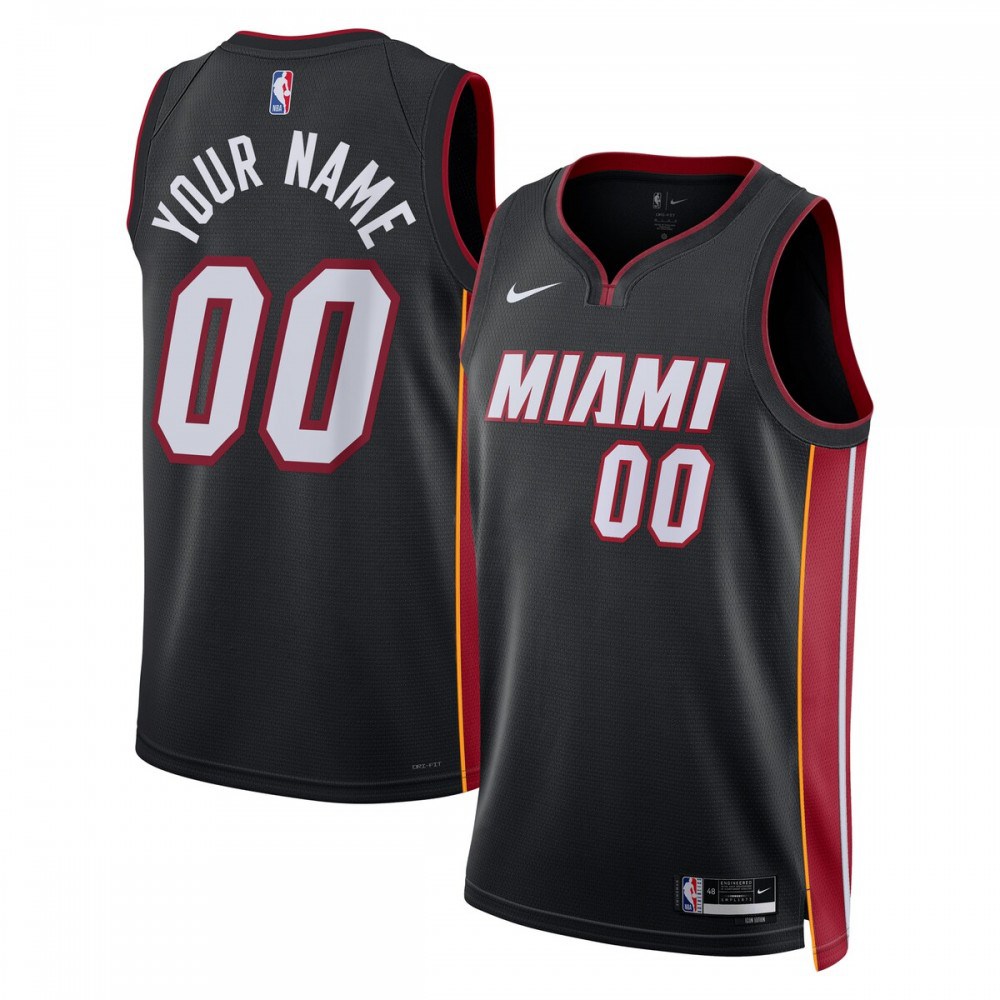 Kids' Miami Heat 2022/23 Black Icon Swingman Jersey