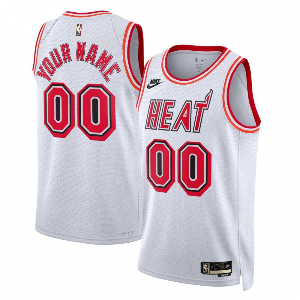 Kids' Miami Heat 2022/23 White Classic Swingman Jersey