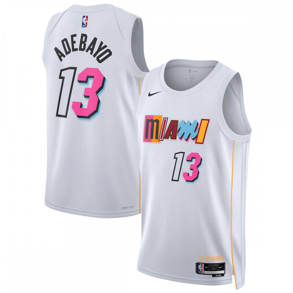 Men's Miami Heat 2022/23 White City Swingman Jersey