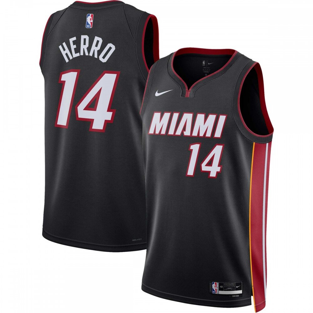 Kids' Miami Heat 2022/23 Black Icon Swingman Jersey