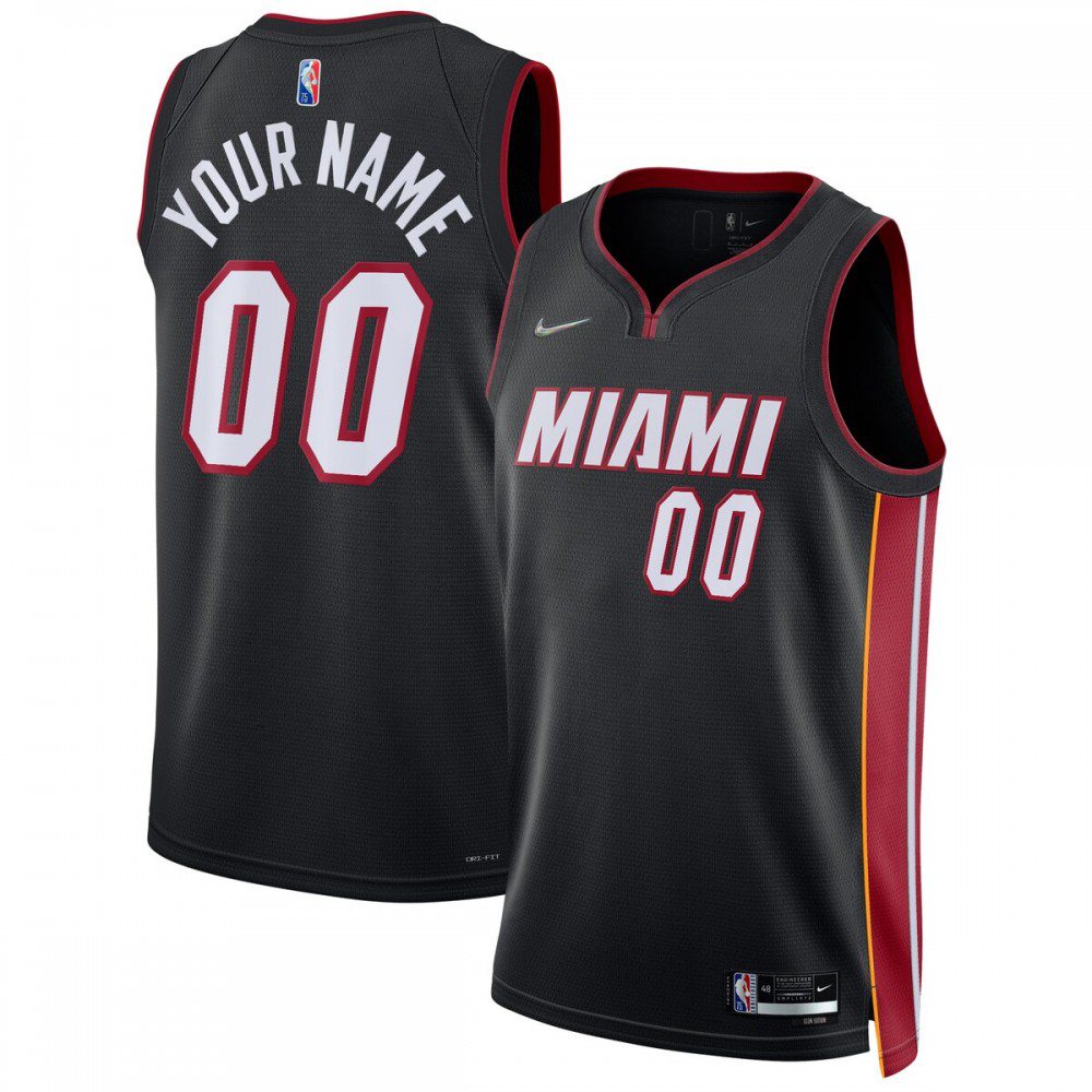 Men's Miami Heat 2021/22 Black Icon Swingman Jersey