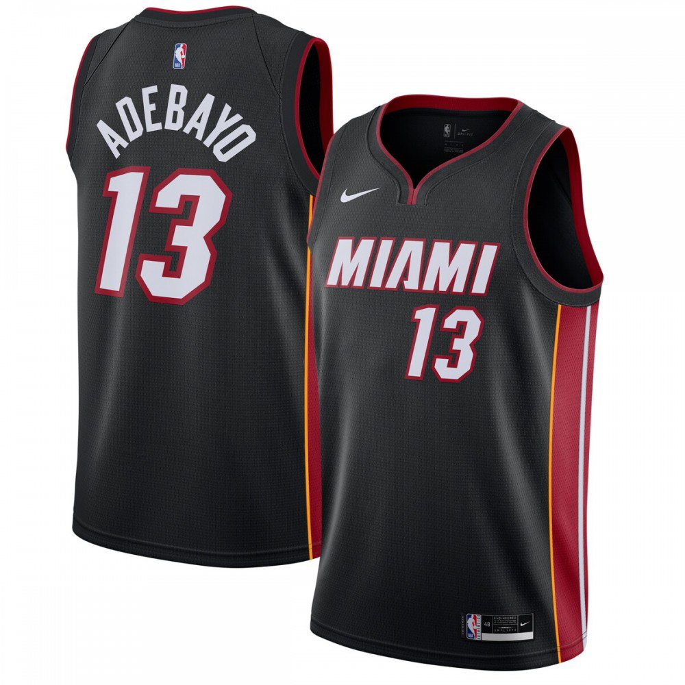Women's Miami Heat 2020/21 Black Icon Swingman Jersey