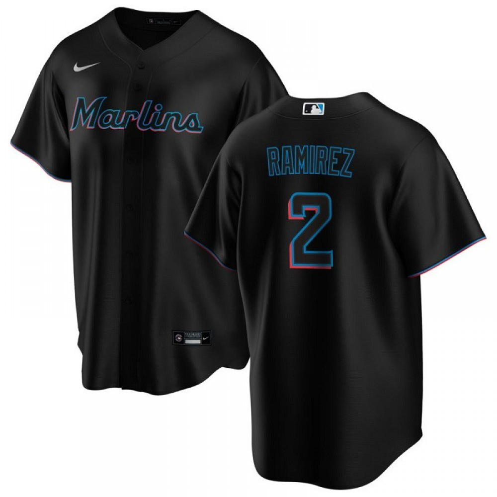 Men's Miami Marlins 2020 Black Alternate Jersey