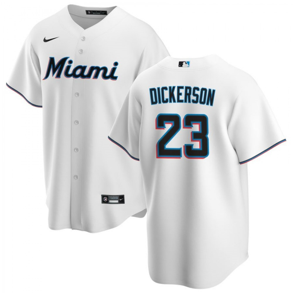Men's Miami Marlins 2020 White Home Jersey