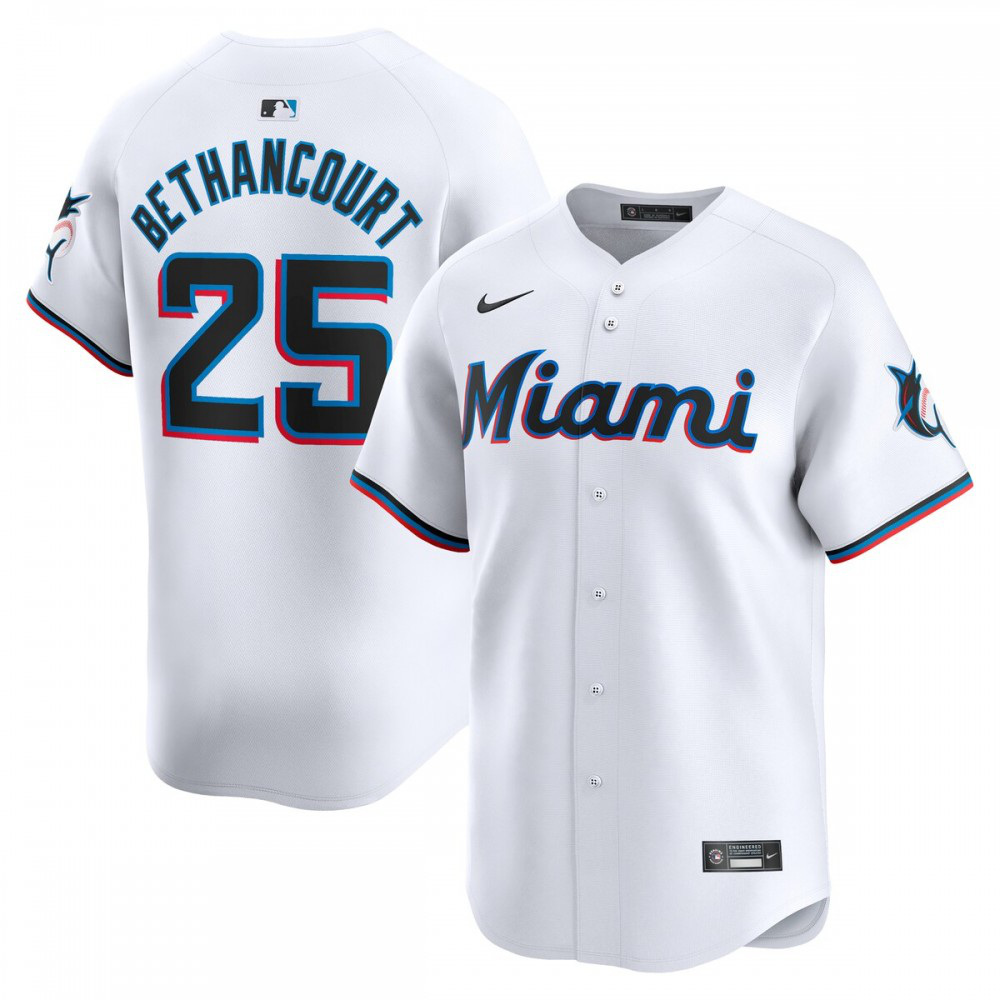 Kids' Miami Marlins White Limited Jersey