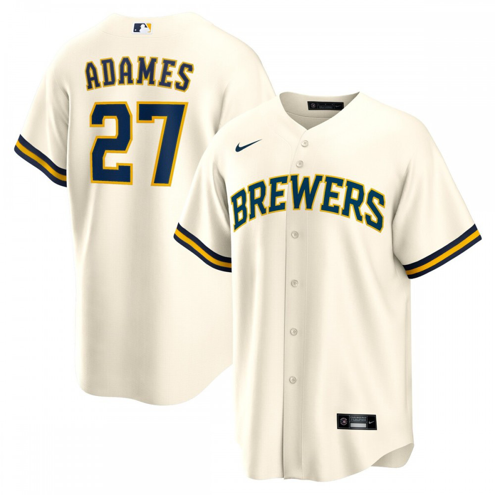 Women's Milwaukee Brewers White Player Jersey