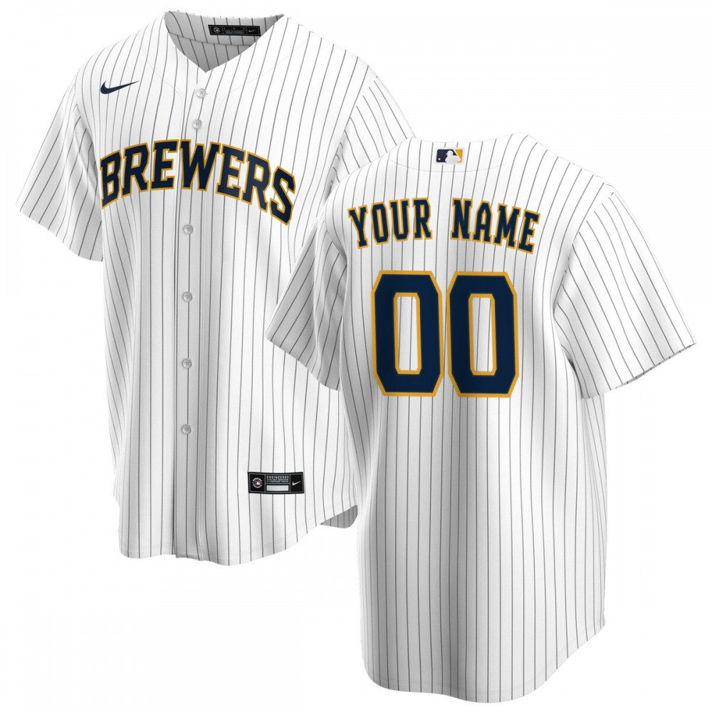 Women's Milwaukee Brewers White Replica Jersey
