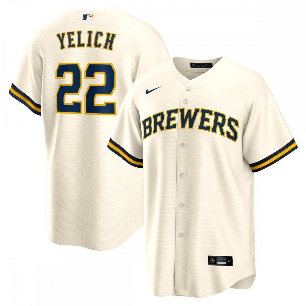 Women's Milwaukee Brewers Cream Player Jersey