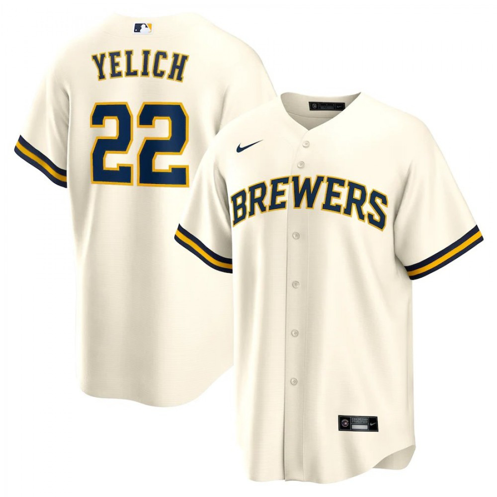 Kids' Milwaukee Brewers 2020 Cream Home Jersey