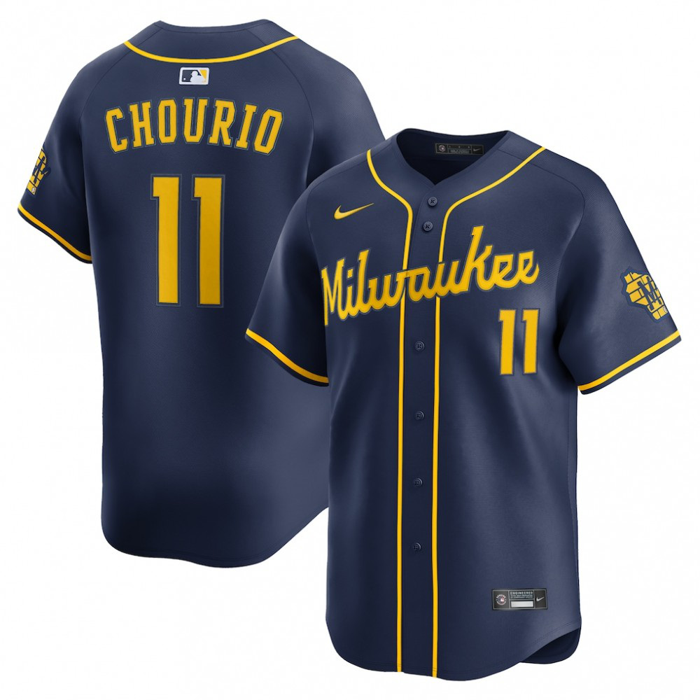 Kids' Milwaukee Brewers Navy Limited Jersey