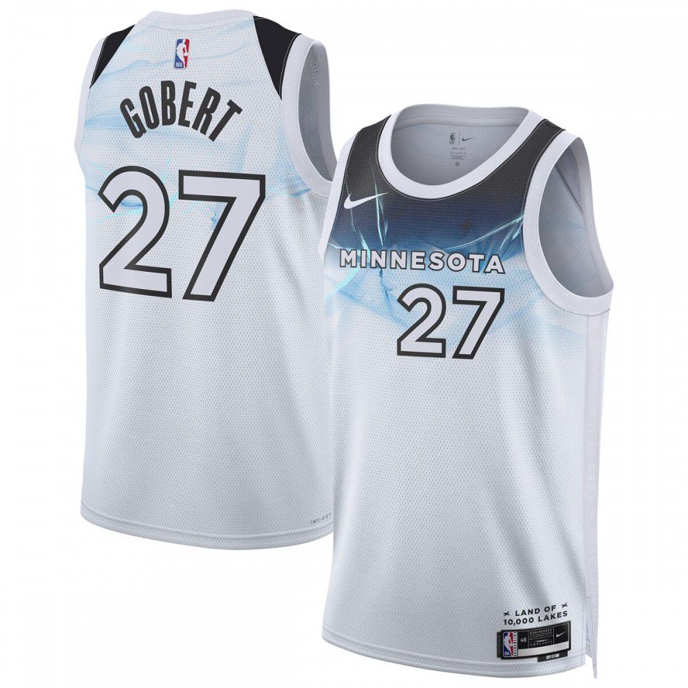 Kids' Minnesota Timberwolves 2024/25 White City Player Jersey
