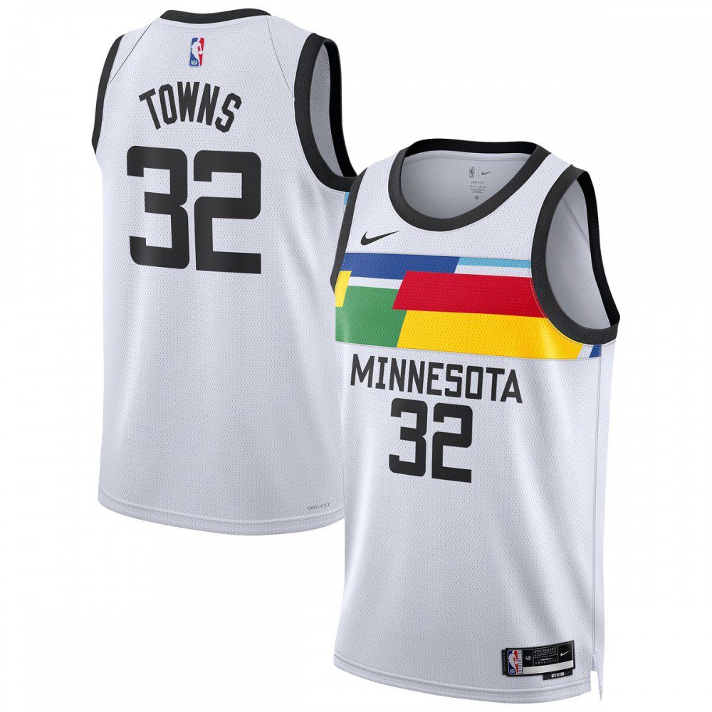 Men's Minnesota Timberwolves 2022/23 White City Swingman Jersey