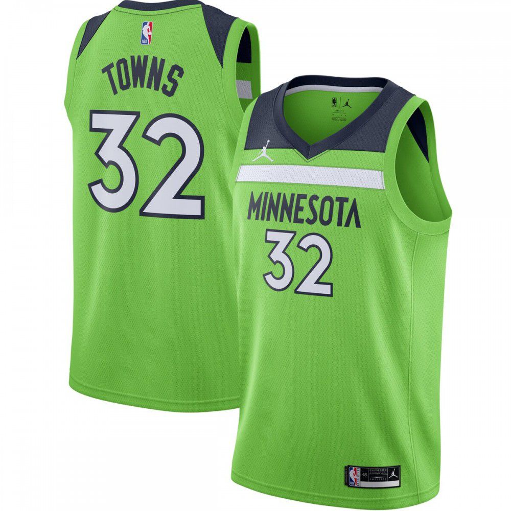 Men's Minnesota Timberwolves 2020/21 Green Statement Swingman Jersey