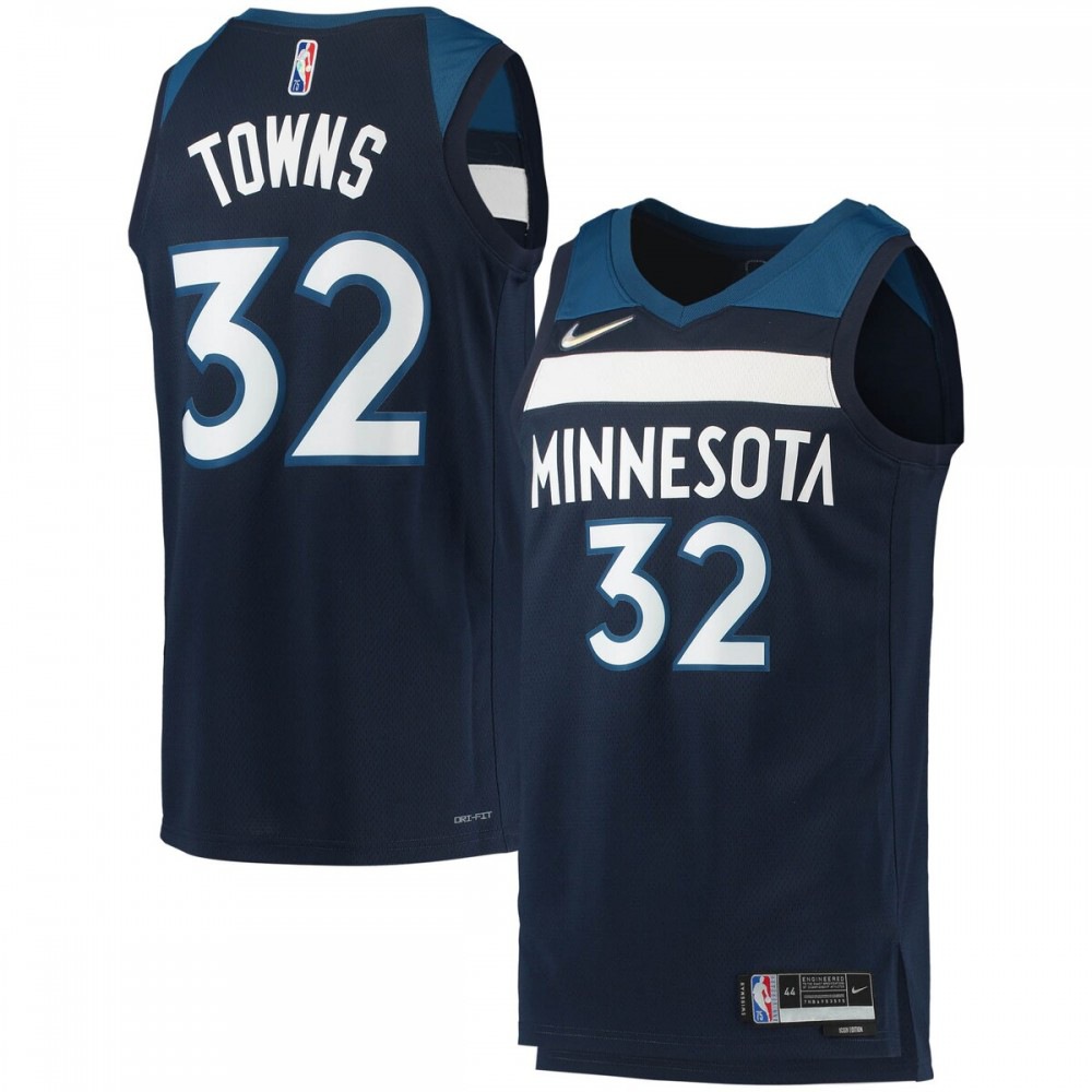 Women's Minnesota Timberwolves 2021/22 Navy Icon Swingman Jersey