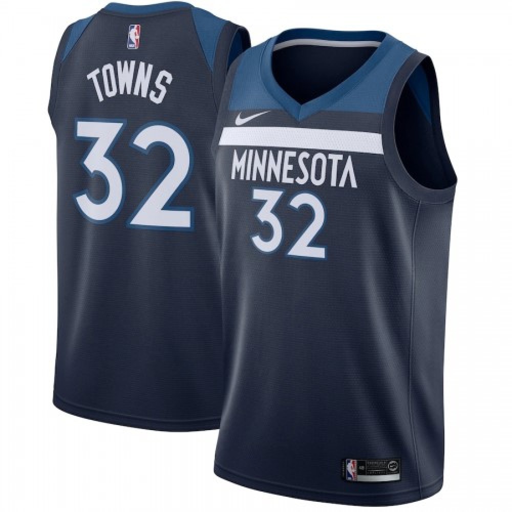 Kids' Minnesota Timberwolves Navy Icon Swingman Jersey