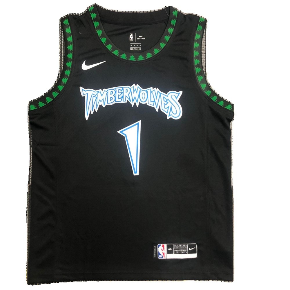 Men's Minnesota Timberwolves Black Swingman Jersey