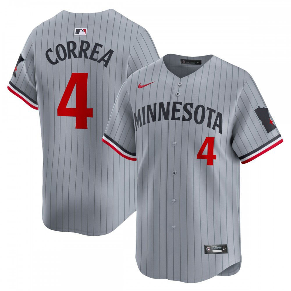 Kids' Minnesota Twins Gray Limited Jersey