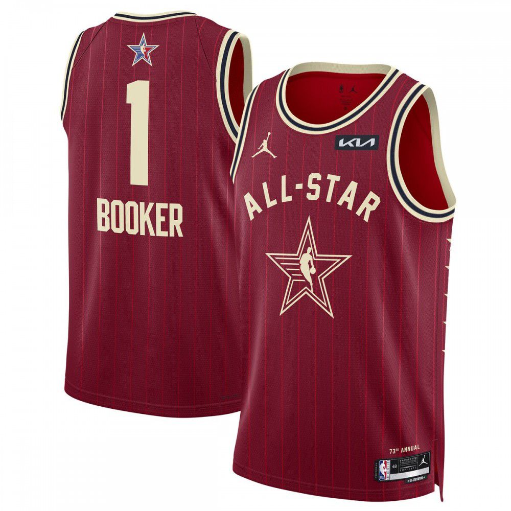 Kids' Booker Jordan 2024 Crimson Swingman Jersey