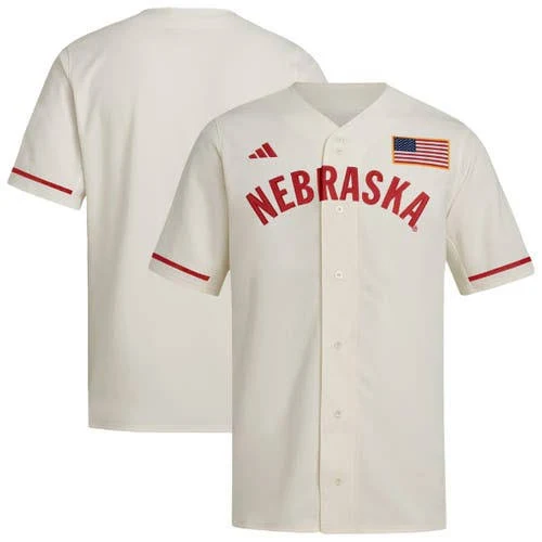 Men's Nebraska Huskers Cream Replica Jersey