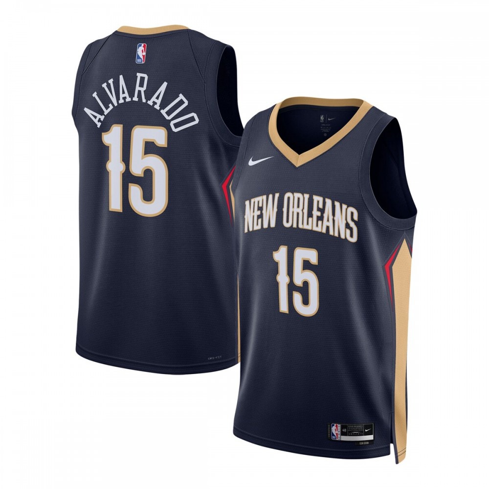 Men's New Orleans Pelicans Navy Icon Swingman Jersey