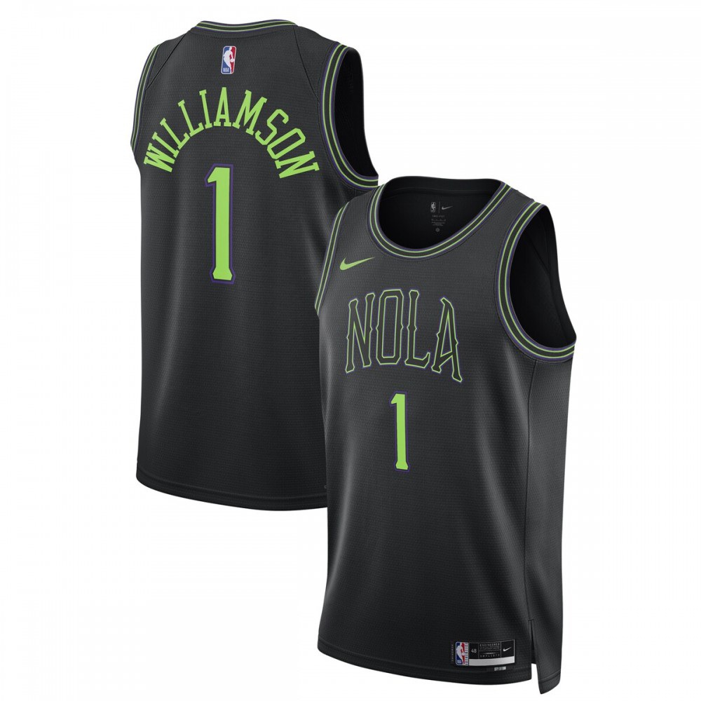 Women's New Orleans Pelicans 2023/24 Black City Swingman Jersey
