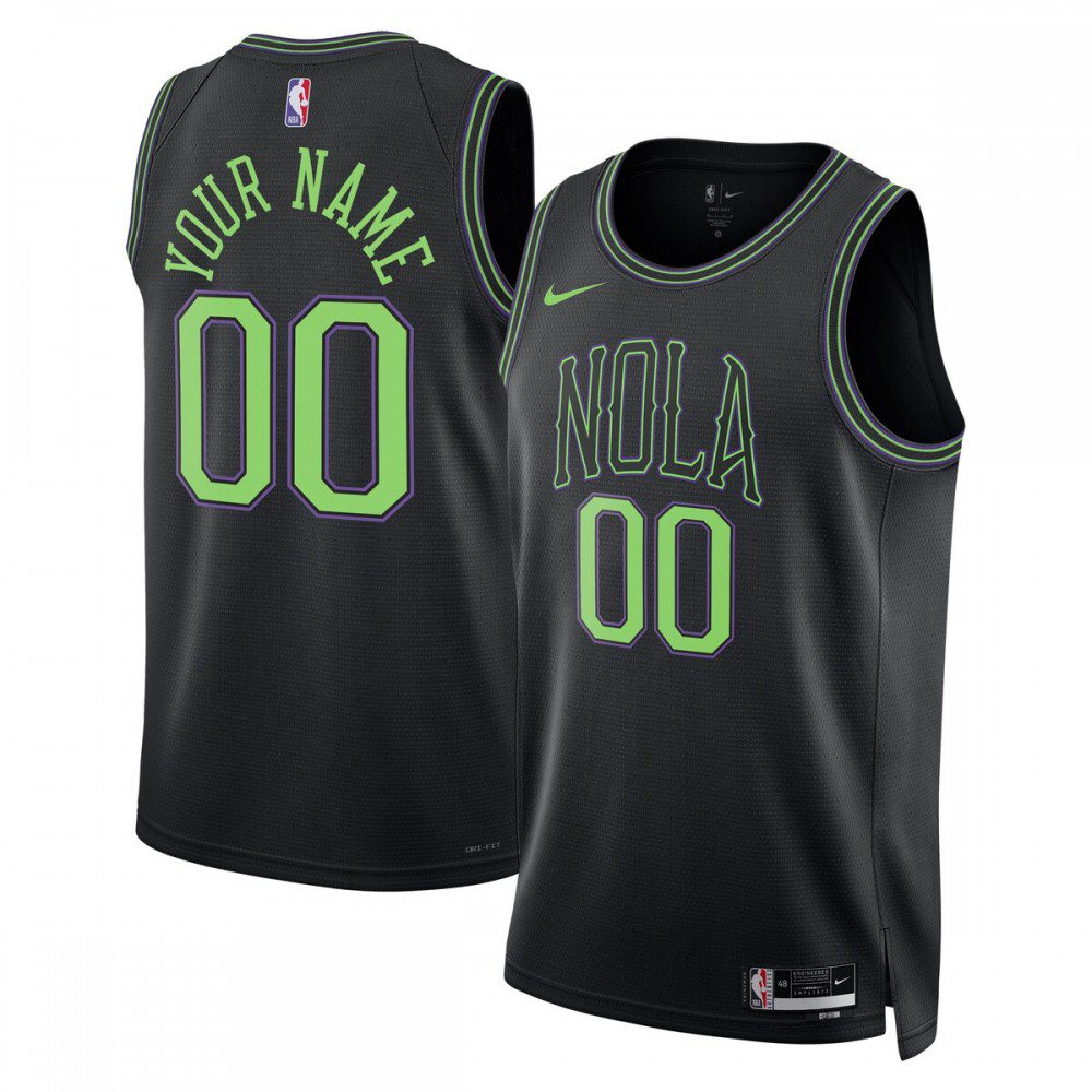 Men's New Orleans Pelicans 2023/24 Black City Swingman Jersey