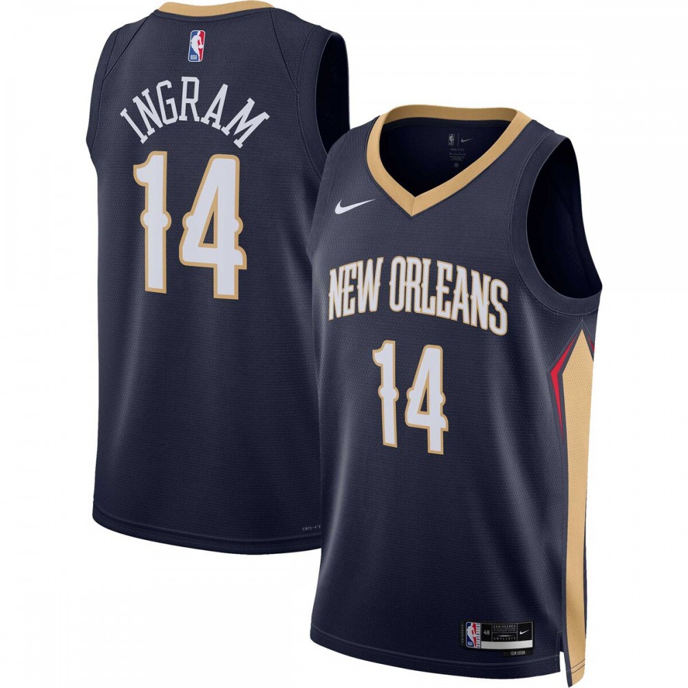 Men's New Orleans Pelicans 2022/23 Navy Icon Swingman Jersey