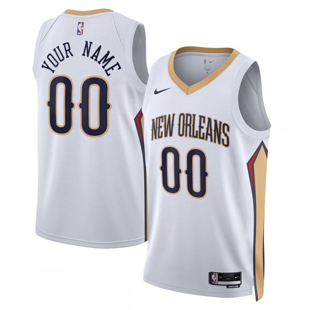 Men's New Orleans Pelicans 2022/23 White Swingman Jersey