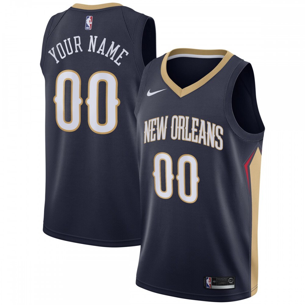 Kids' New Orleans Pelicans 2020/21 Navy Icon Swingman Jersey