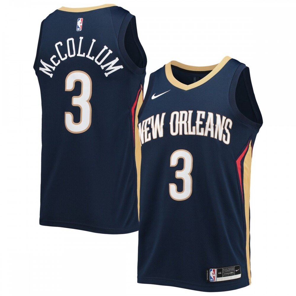 Women's New Orleans Pelicans 2021/22 Navy Icon Swingman Jersey