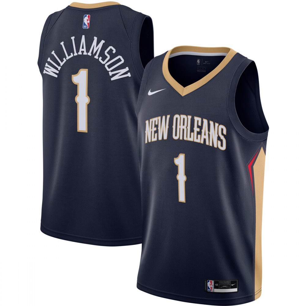 Women's New Orleans Pelicans 2020/21 Navy Icon Swingman Jersey