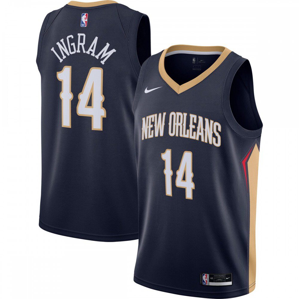 Men's New Orleans Pelicans 2020/21 Navy Icon Swingman Jersey