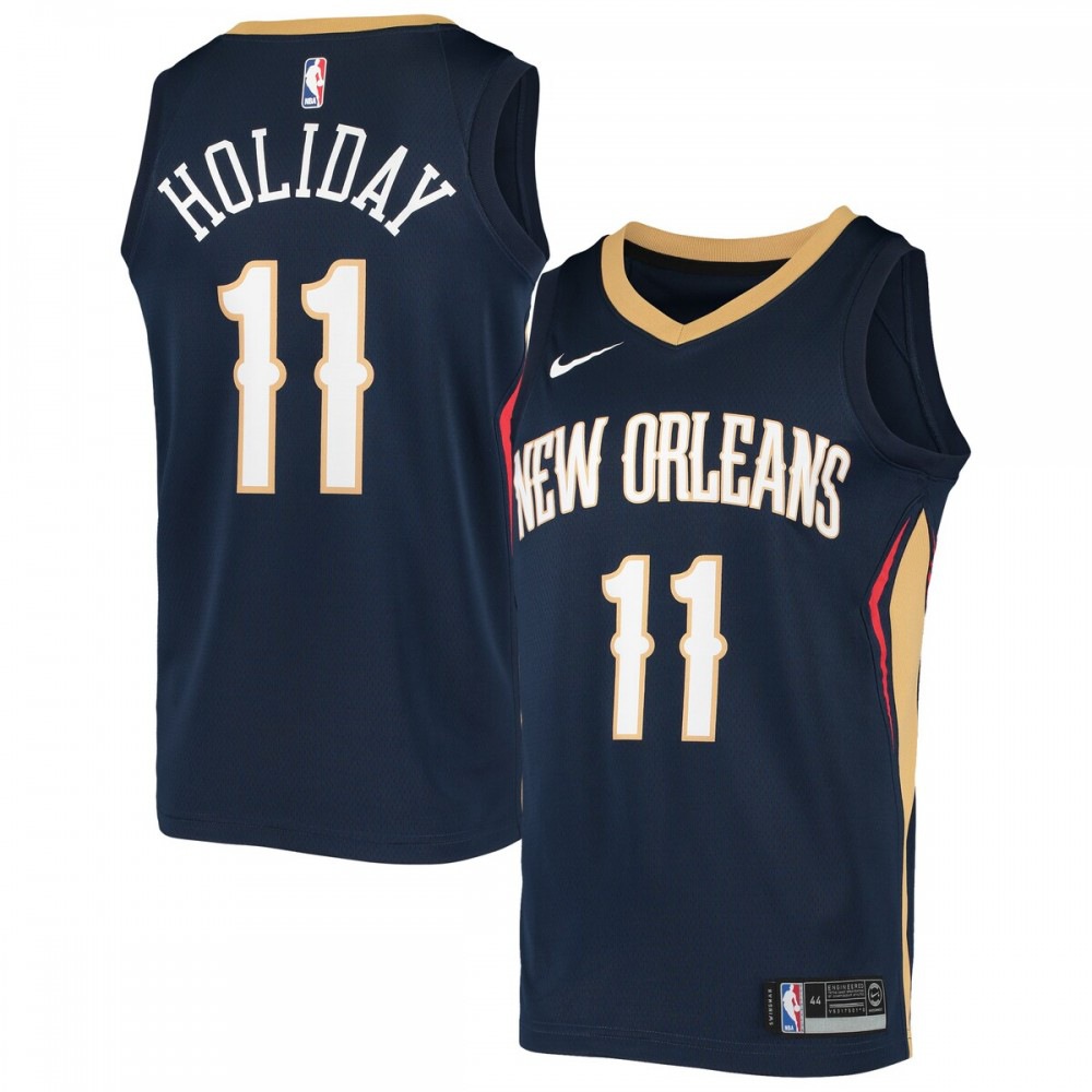 Men's New Orleans Pelicans Navy Swingman Jersey