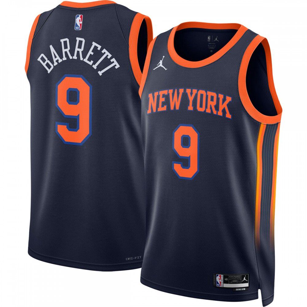 Men's New York Knicks 2022/23 Navy Statement Swingman Jersey