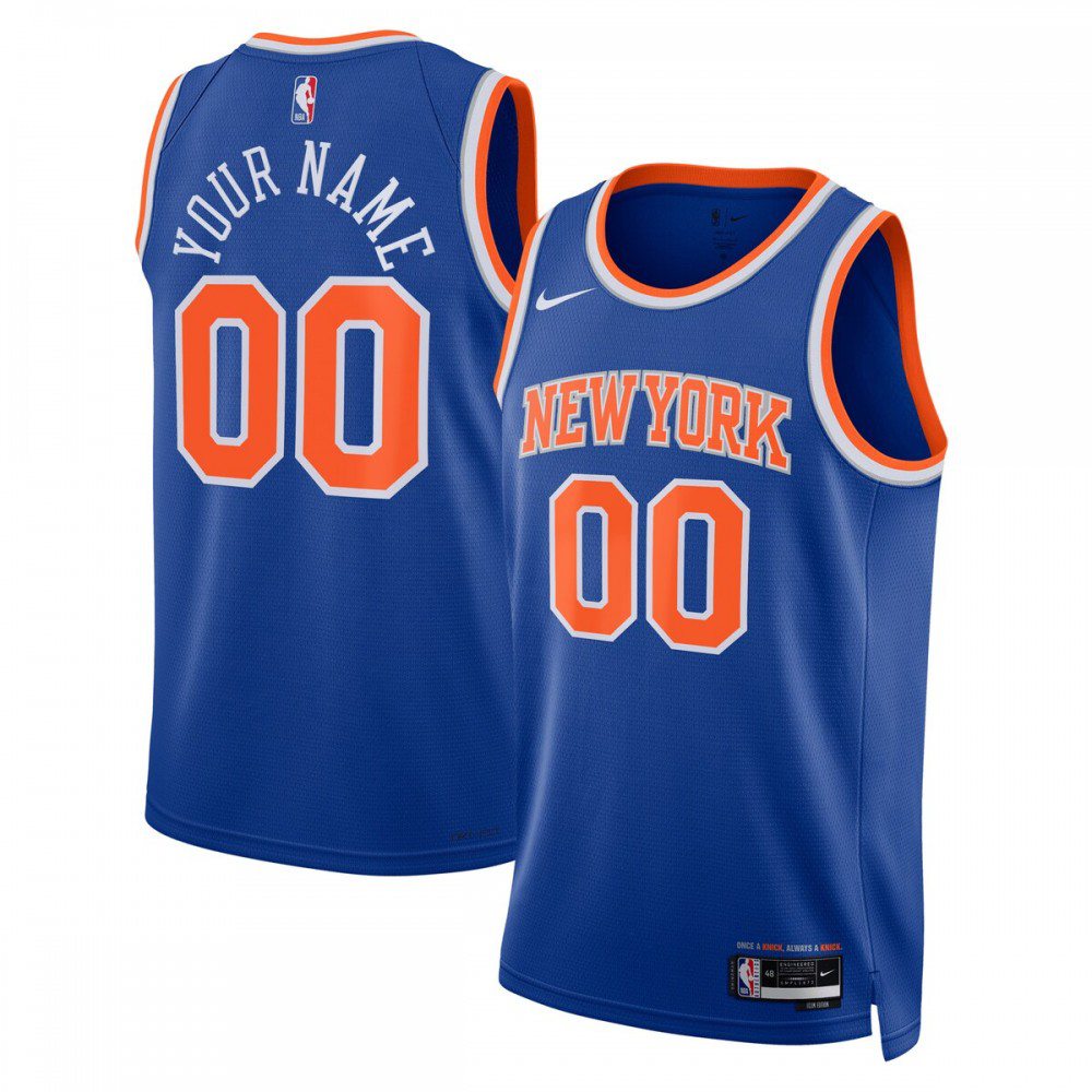 Kids' New York Knicks 2022/23 Blue Icon Swingman Jersey