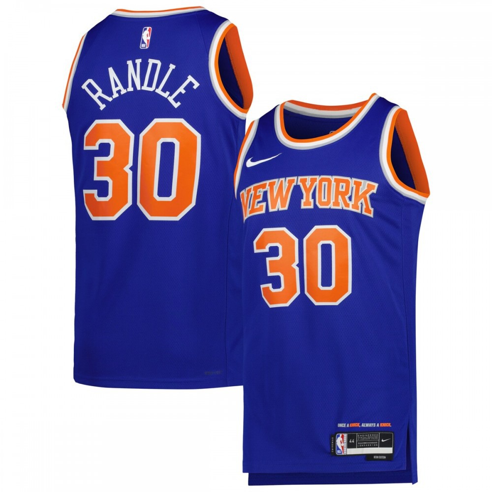 Kids' New York Knicks 2022/23 Blue Icon Swingman Jersey