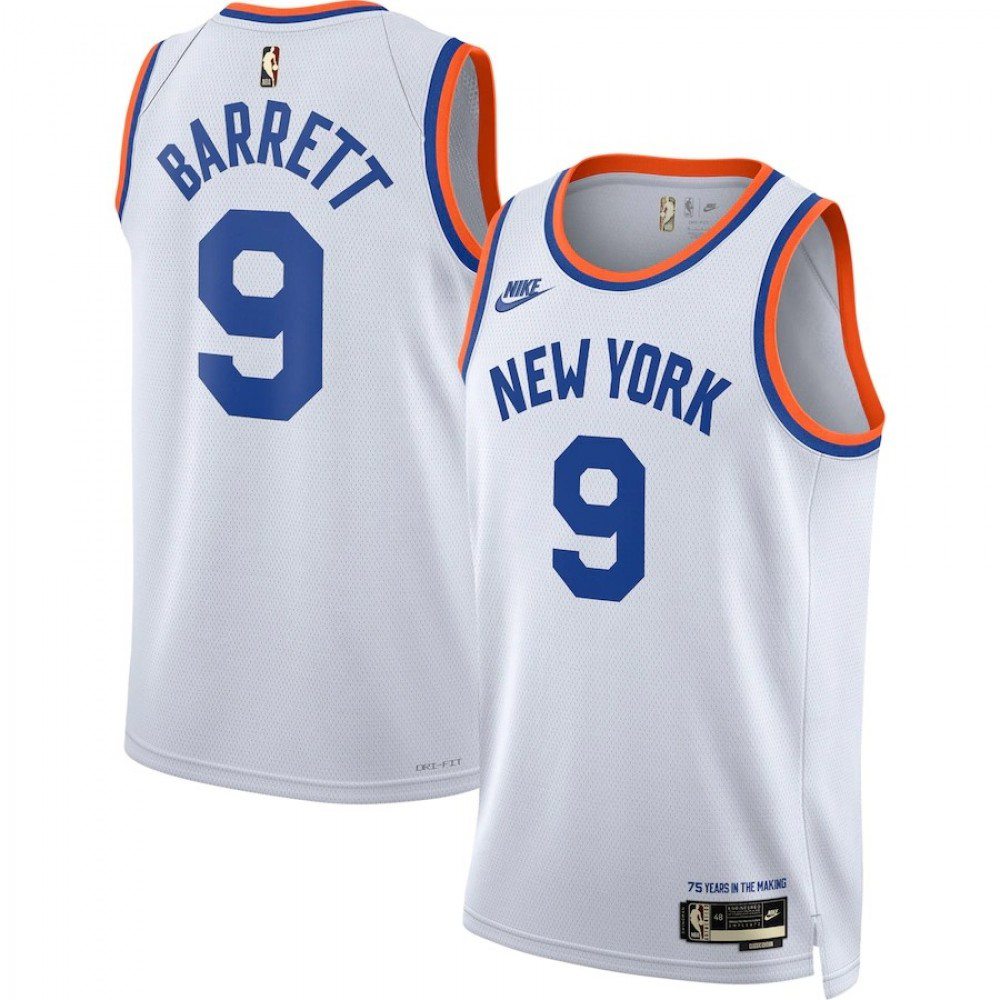Kids' New York Knicks 2021/22 White Classic Swingman Jersey